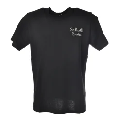 MC2 Saint Barth - T-Shirt Portofino Emb Pirates Champ 00 - Black - Luxury Exclusive Collection - Avvenice