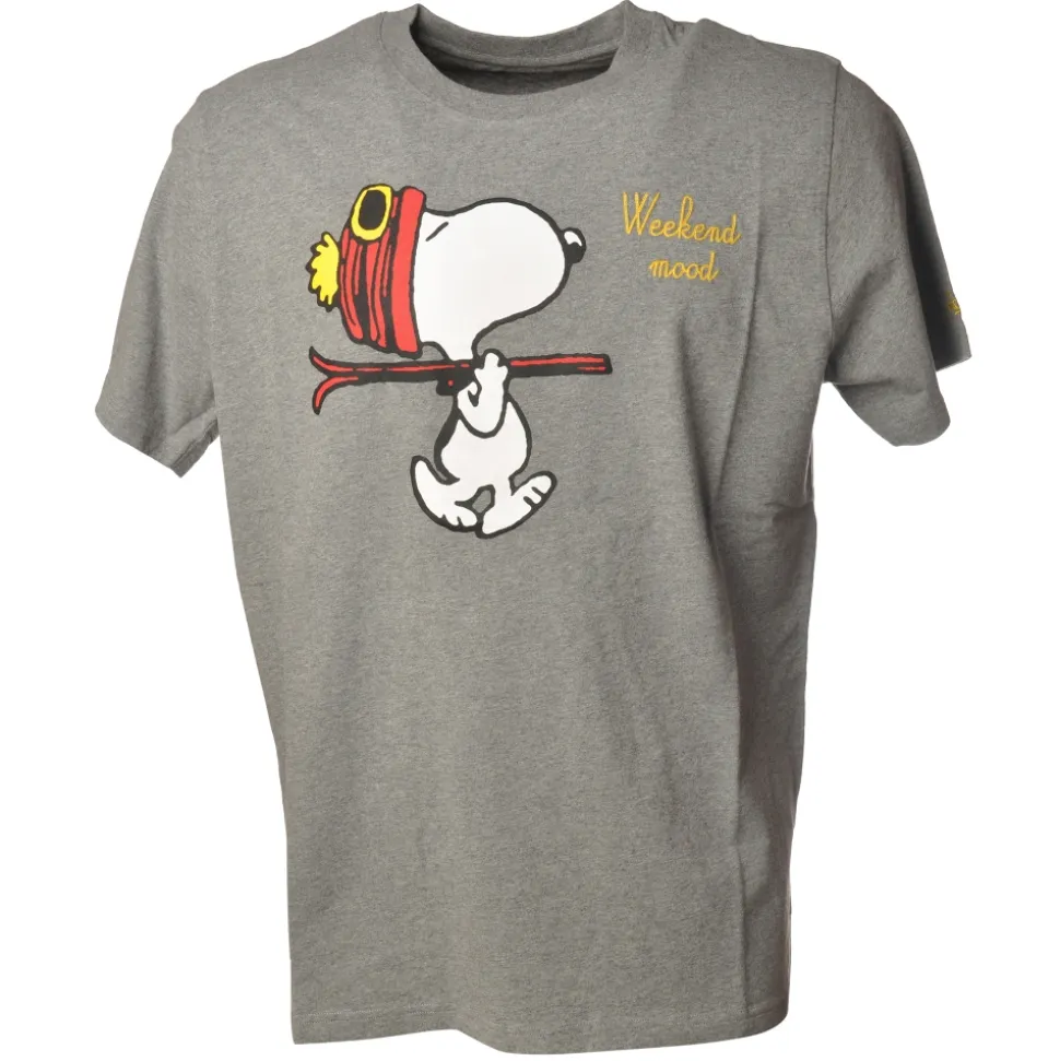 MC2 Saint Barth - T-Shirt Snoopy Weekend Mood - Grey - Luxury Exclusive Collection - Avvenice