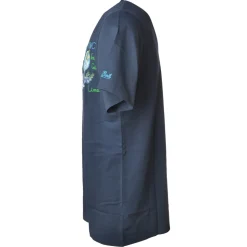 MC2 Saint Barth - T-Shirt with Bottles Print Weekly Plan - Blue - Luxury Exclusive Collection - Avvenice