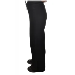 MC2 Saint Barth - Wide Leg Trouser in Knitted Yarn - Black - Luxury Exclusive Collection - Avvenice