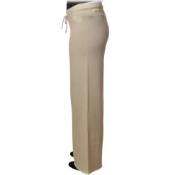 MC2 Saint Barth - Wide Leg Trouser in Knitted Yarn - Cream - Luxury Exclusive Collection - Avvenice