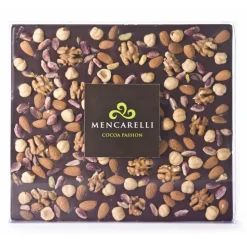 Mencarelli Cocoa Passion - Dark Chocolate Bar and Dried Fruit - Tablet Chocolate 500 g - Avvenice