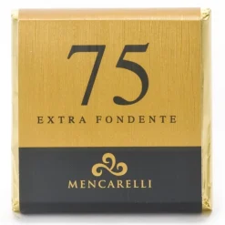 Mencarelli Cocoa Passion - Dark Chocolate Bar 75 % - Chocolate Bar 50 g - Avvenice