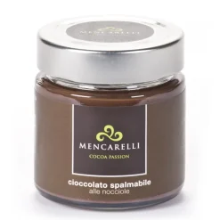 Mencarelli Cocoa Passion - Spreadable Cream with Hazelnut - Artisan Cream 200 g - Avvenice