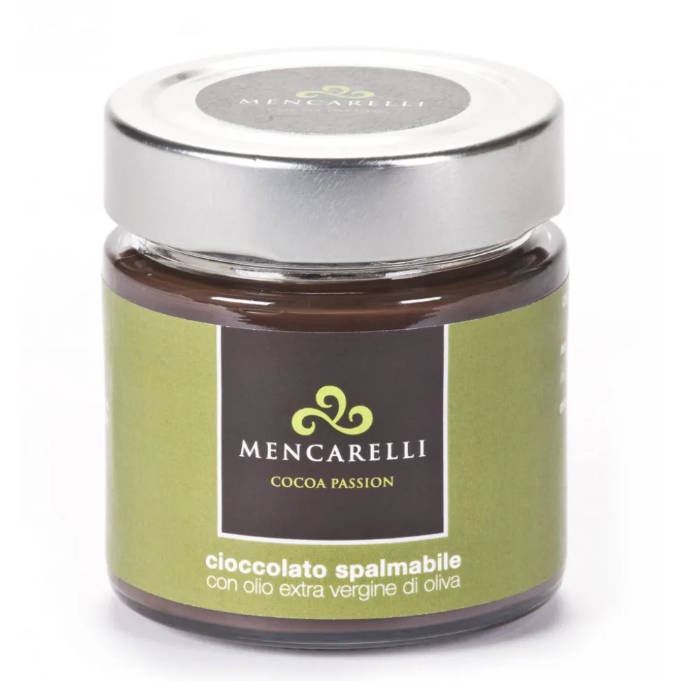 Mencarelli Cocoa Passion - Spreadable Cream with Olive Oil - Artisan Cream 200 g - Avvenice