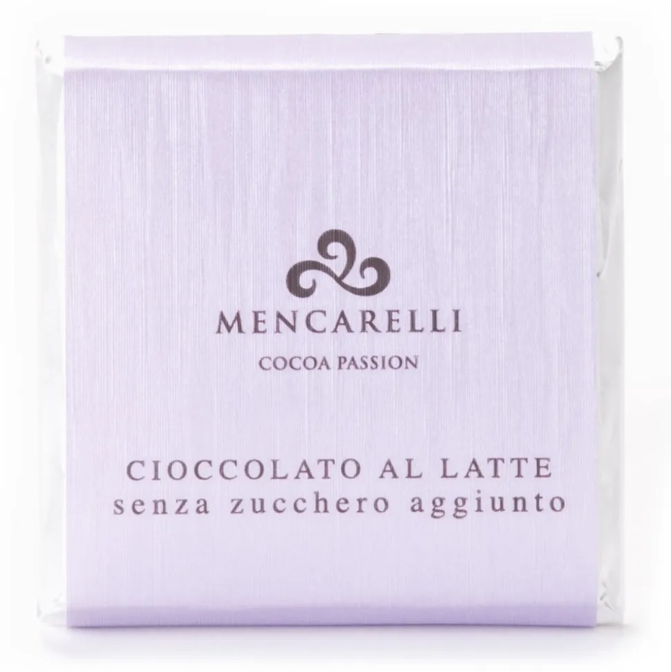 Mencarelli Cocoa Passion - Milk Chocolate Bar Sugar Free - Chocolate Bar 50 g - Avvenice