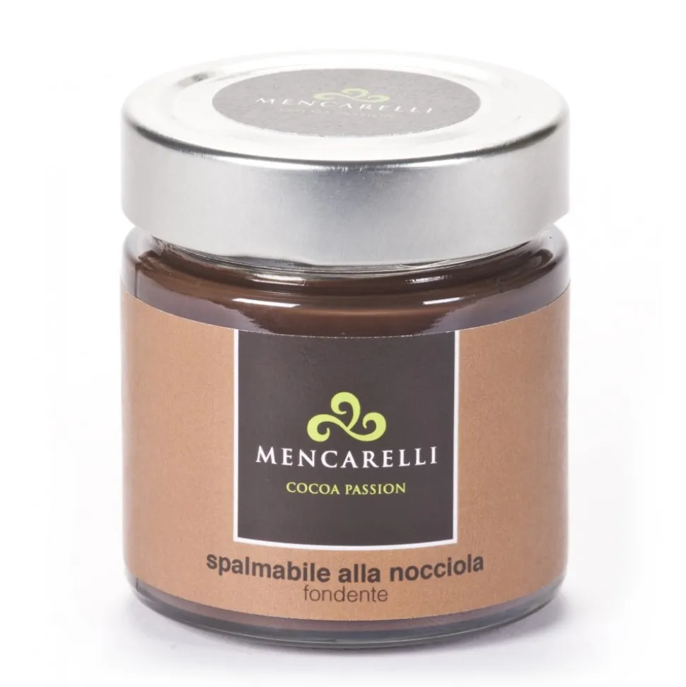 Mencarelli Cocoa Passion - Dark Spreadable Cream with Hazelnut - Artisan Cream 200 g - Avvenice