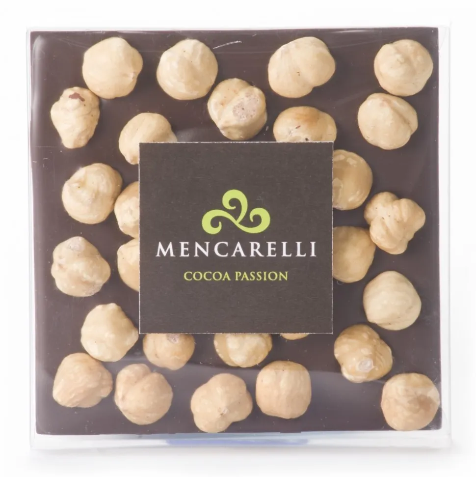 Mencarelli Cocoa Passion - Dark Chocolate and Hazelnut - Tablet Chocolate 80 g - Avvenice
