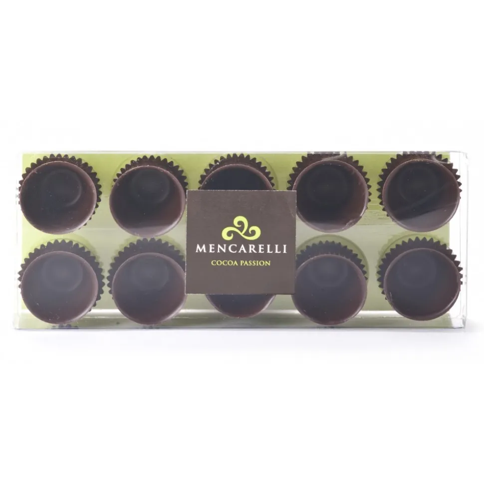 Mencarelli Cocoa Passion - Box 10 Dark Chocolate Glasses - Artisan Chocolates 80 g - Avvenice