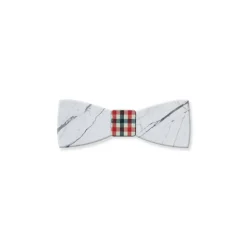 Mikol Marmi - Carrara White Gemstone Marble Bow Tie - Papillon - Real Marble - Mikol Marmi Collection - Avvenice