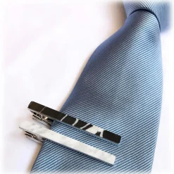 Mikol Marmi - Desert Sand Gemstone Marble Tie Bar - Real Marble - Mikol Marmi Collection - Avvenice