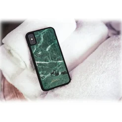 Mikol Marmi - Emerald Green Marble iPhone Case - iPhone XS Max - Real Marble - iPhone Cover - Apple - Mikol Marmi Collection - Avvenice