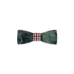 Mikol Marmi - Emerald Green Gemstone Marble Bow Tie - Papillon - Real Marble - Mikol Marmi Collection - Avvenice