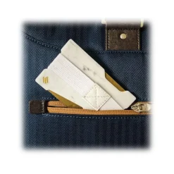 Mikol Marmi - Emerald Green Gemstone Marble Minimalist Wallet - Credit Cards Holder - Real Marble - Mikol Marmi Collection - Avvenice