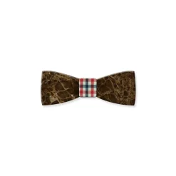 Mikol Marmi - Emperador Gemstone Marble Bow Tie - Papillon - Real Marble - Mikol Marmi Collection - Avvenice