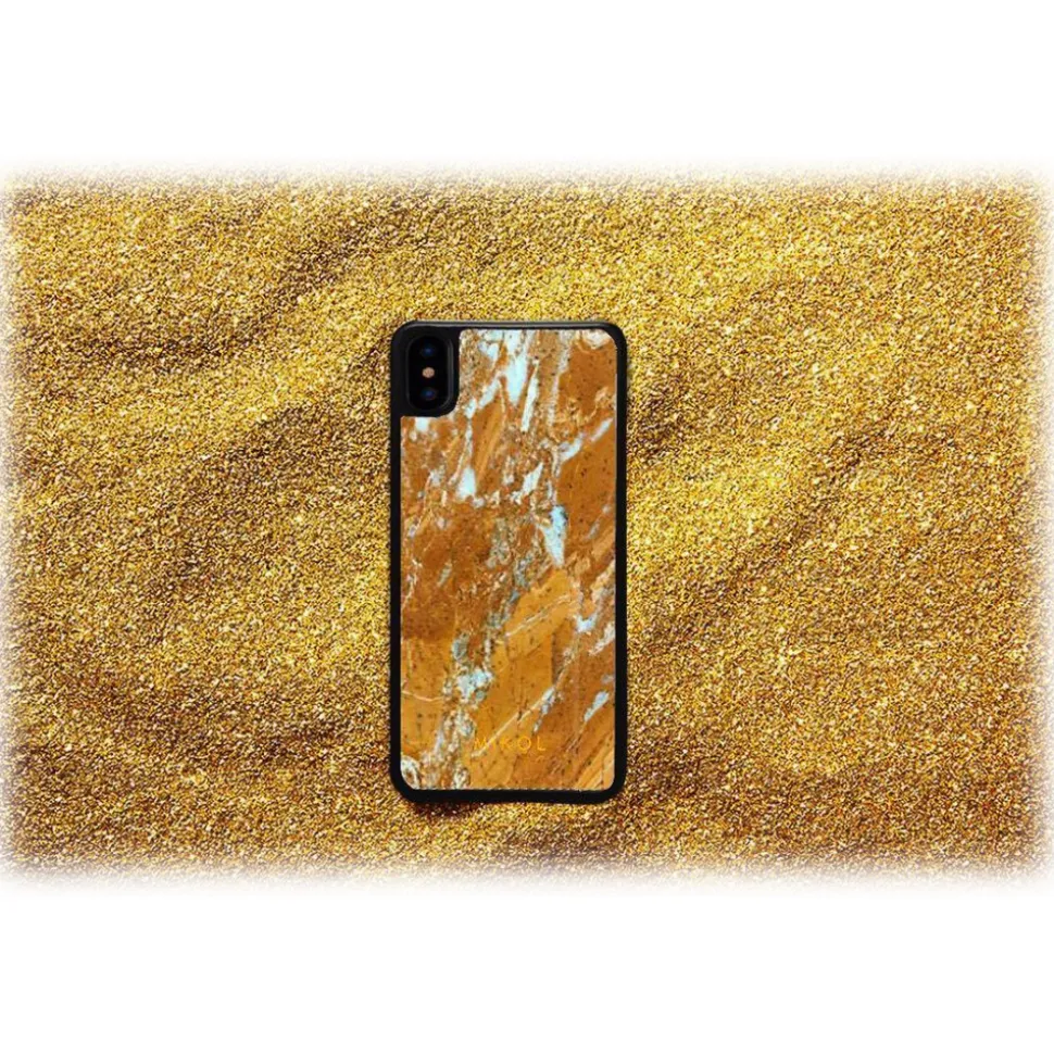 Mikol Marmi - Gold Marble iPhone Case - iPhone XS Max - Real Marble Case - iPhone Cover - Apple - Mikol Marmi Collection - Avvenice