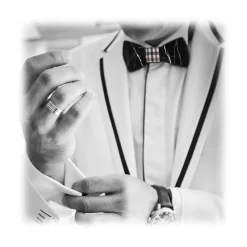 Mikol Marmi - Laguna Blue Gemstone Marble Bow Tie - Papillon - Real Marble - Mikol Marmi Collection - Avvenice