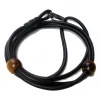 Mikol Marmi - Leather Braided Tiger Eye Bracialet - Mikol Marmi Collection - Avvenice
