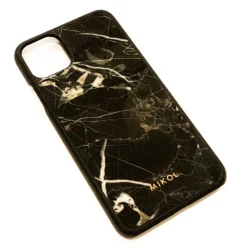 Mikol Marmi - Marquina Black Marble iPhone Case - iPhone 11 Pro Max - Real Marble - iPhone Cover - Apple - Exclusive Collection - Avvenice