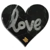 Mikol Marmi - Marquina Black Marble True Love Sticker - Real Marble - Desk Supplies - Mikol Marmi Collection - Avvenice