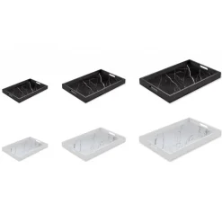 Mikol Marmi - Marquina Black Marble Trays - Small - Real Marble - Living - Mikol Marmi Collection - Avvenice