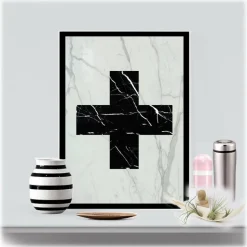 Mikol Marmi - Real Marble Cross Art Piece - Regular - Real Marble - Mikol Marmi Collection - Avvenice