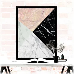 Mikol Marmi - Real Marble Geometric Art Piece - Regular - Real Marble - Mikol Marmi Collection - Avvenice