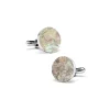 Mikol Marmi - Red Verona Round Marble Cuff Links - Real Marble - Mikol Marmi Collection - Avvenice