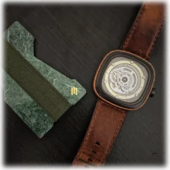 Mikol Marmi - Sahara Gold Gemstone Marble Minimalist Wallet - Credit Cards Holder - Real Marble - Mikol Marmi Collection - Avvenice