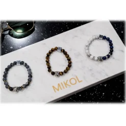 Mikol Marmi - Tiger Eye Gemstone Marble Beaded Bracialet - Real Marble - Mikol Marmi Collection - Avvenice