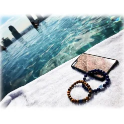 Mikol Marmi - Weathered Gemstone Marble Beaded Bracialet - Real Marble - Mikol Marmi Collection - Avvenice