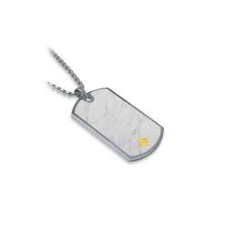Mikol Marmi - White Carrara Gemstone Marble Dog Tag - Real Marble - Mikol Marmi Collection - Avvenice