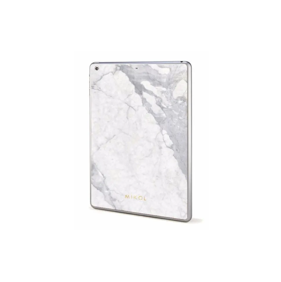 Mikol Marmi - White Carrara Marble iPad Skin - Real Marble Skin - iPad Skin - Apple - Mikol Marmi Collection - Avvenice