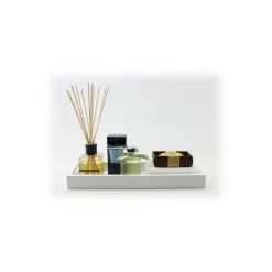 Mikol Marmi - White Wooden Trays - Small - Real Marble - Living - Mikol Marmi Collection - Avvenice