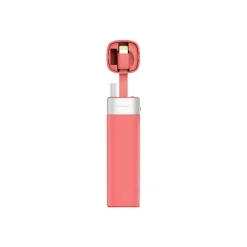 MiPow - Power Tube 3000l - Pink - Portable Batteries - Portable Charger For Apple Devices with App Control - 3000 mAh - Avvenice