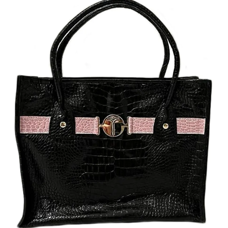 Miriam Tirinzoni - Black and Pink Color Bag - Bags - Luxury Exclusive Collection - Avvenice