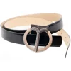 Miriam Tirinzoni - Black Calf Leather Belt - Belt - Luxury Exclusive Collection - Avvenice