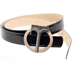Miriam Tirinzoni - Black Calf Leather Belt - Belt - Luxury Exclusive Collection - Avvenice
