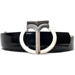 Miriam Tirinzoni - Black Calf Leather Belt - Belt - Luxury Exclusive Collection - Avvenice