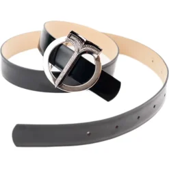 Miriam Tirinzoni - Black Calf Leather Belt - Belt - Luxury Exclusive Collection - Avvenice