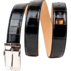 Miriam Tirinzoni - Black Eel Leather Belt - Belt - Luxury Exclusive Collection - Avvenice