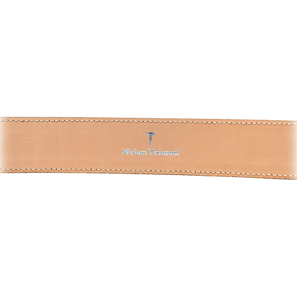 Miriam Tirinzoni - Black Leather Belt - Belt - Luxury Exclusive Collection - Avvenice