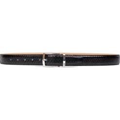 Miriam Tirinzoni - Black Python Leather Belt - Belt - Luxury Exclusive Collection - Avvenice