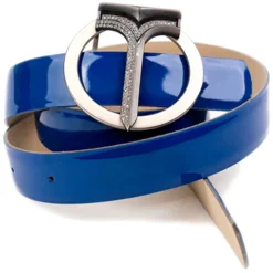 Miriam Tirinzoni - Blue Calf Leather Belt - Belt - Luxury Exclusive Collection - Avvenice