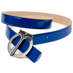 Miriam Tirinzoni - Blue Calf Leather Belt - Belt - Luxury Exclusive Collection - Avvenice