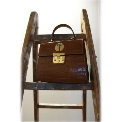 Miriam Tirinzoni - Brown Coconut Mold Bag - Bags - Luxury Exclusive Collection - Avvenice