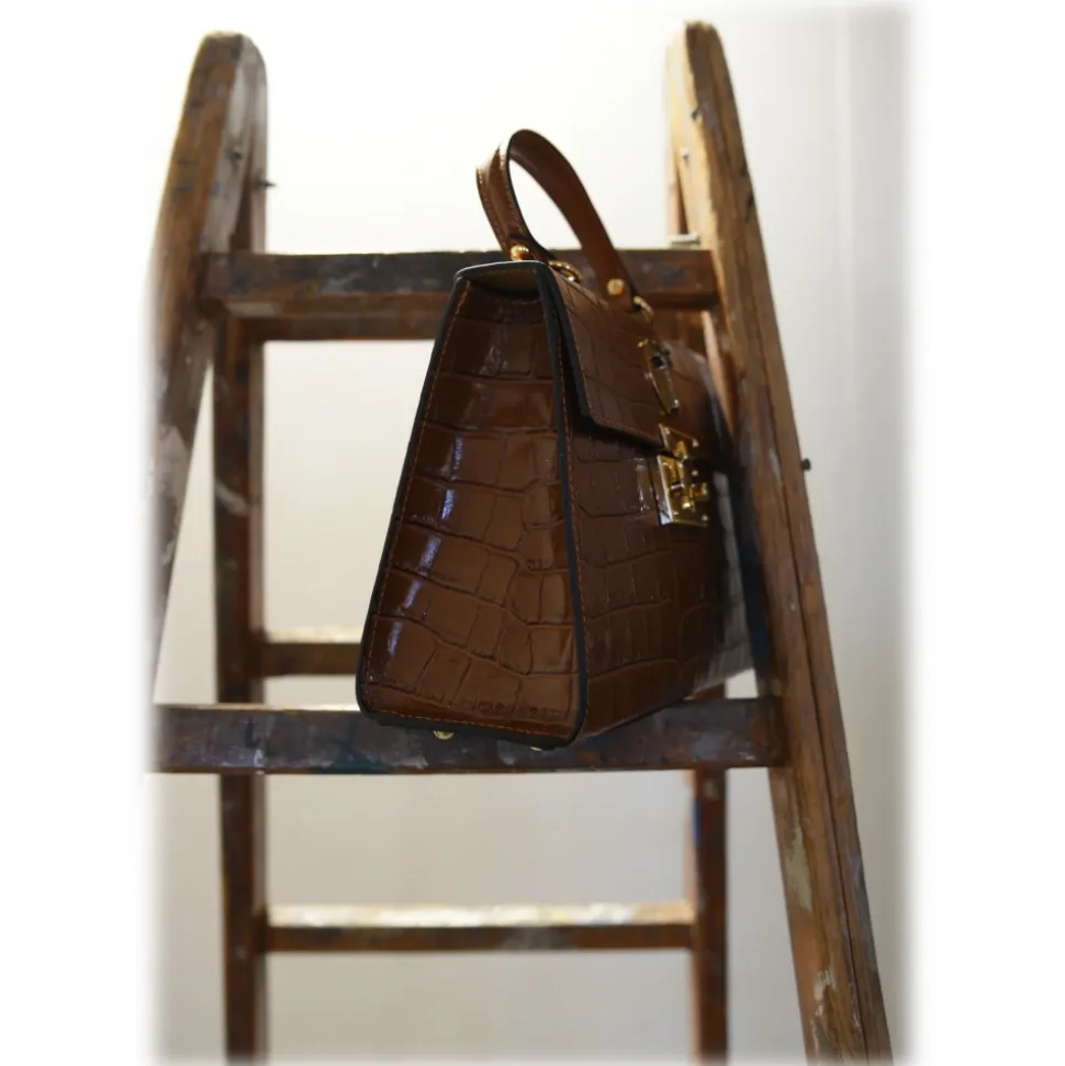 Miriam Tirinzoni - Brown Coconut Mold Bag - Bags - Luxury Exclusive Collection - Avvenice