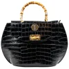 Miriam Tirinzoni - Calf Leather Bag with Crocodile Print - Bags - Luxury Exclusive Collection - Avvenice