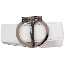 Miriam Tirinzoni - Calf Leather White Belt - Belt - Luxury Exclusive Collection - Avvenice