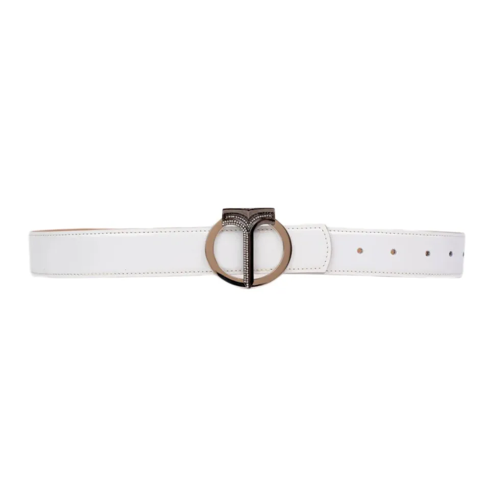 Miriam Tirinzoni - Calf Leather White Belt - Belt - Luxury Exclusive Collection - Avvenice